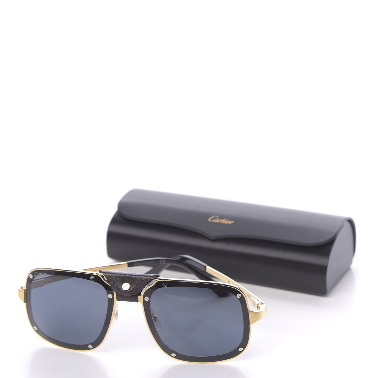 Titanium Santos De Sunglasses Gold