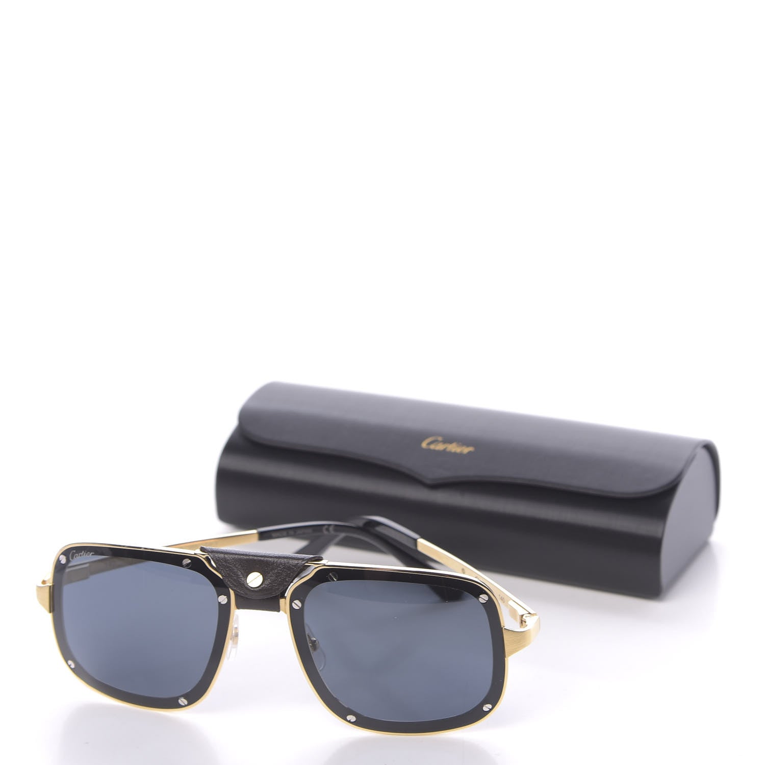 Cartier Titanium Santos De Sunglasses Gold 8 of 8