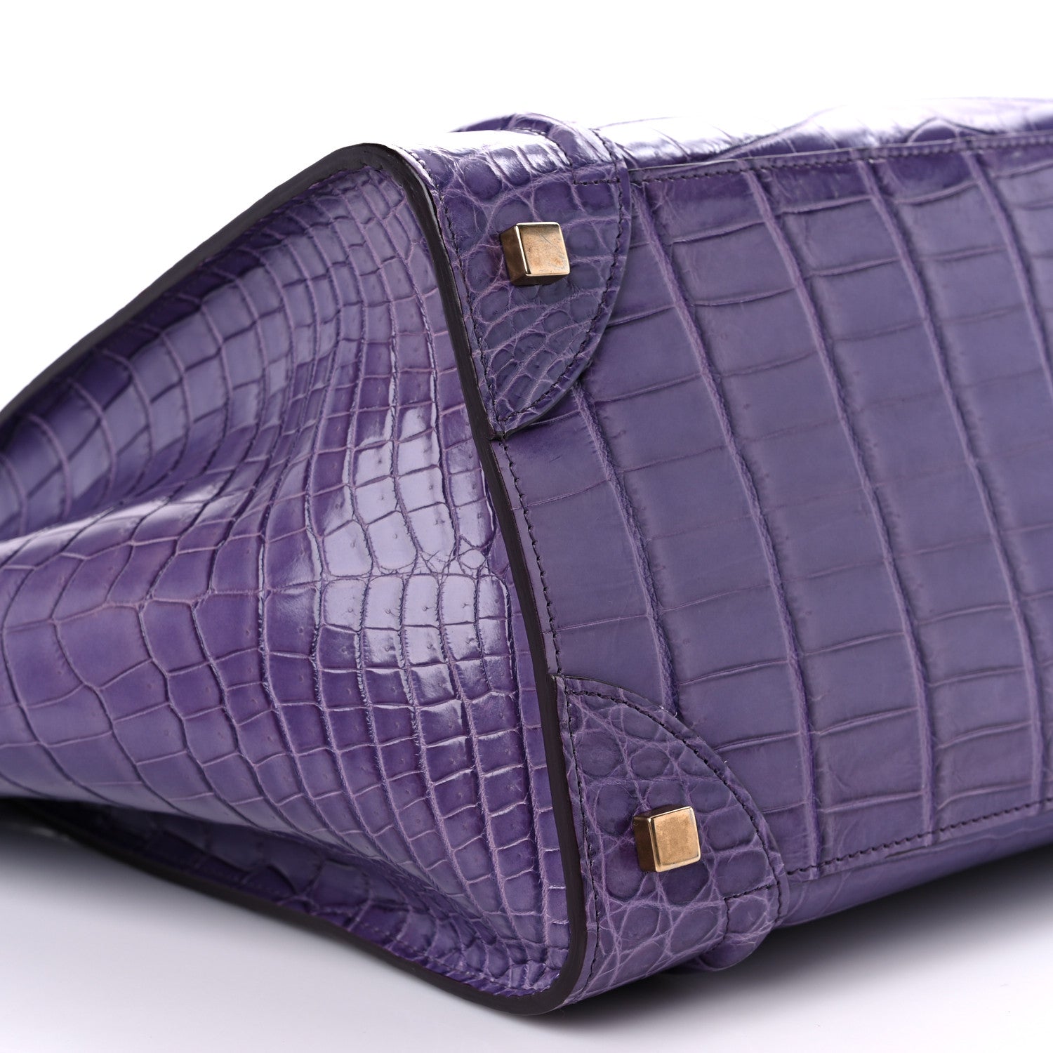 Celine Crocodile Mini Luggage Purple 8 of 12