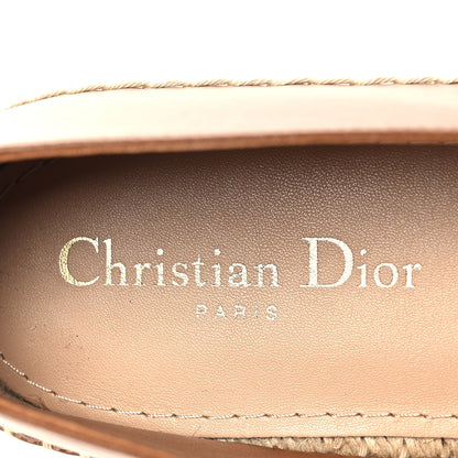 Christian Dior Lambskin Granville Espadrille 40 Golden Saddle 9 of 10