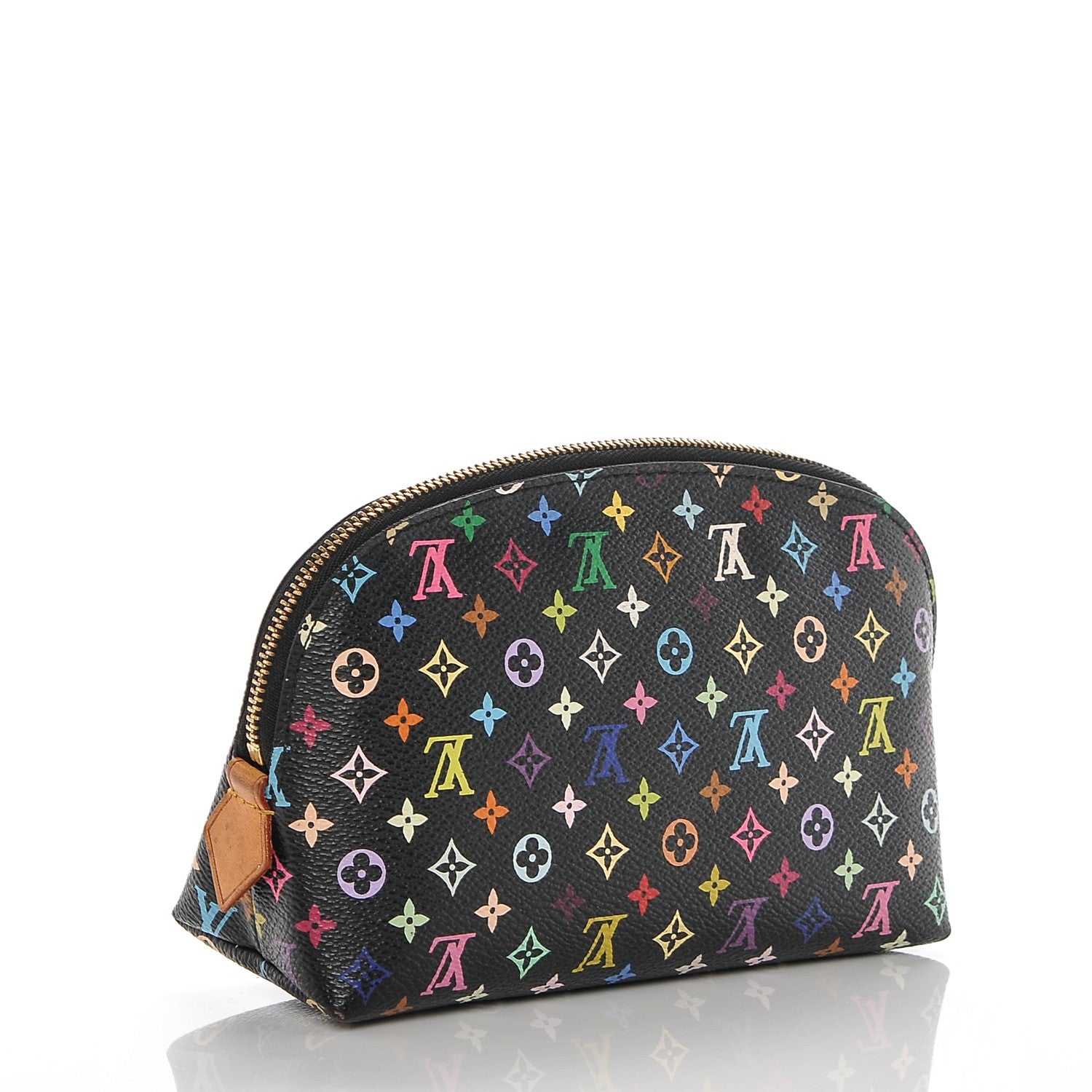 Louis Vuitton Monogram Multicolor Cosmetic Pouch Black Grenade 3 of 8