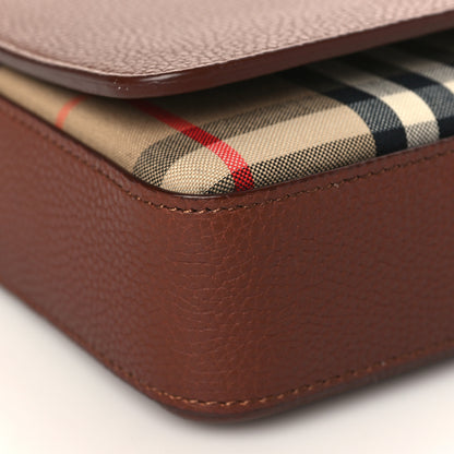 Burberry Grainy Calfskin Vintage Check Hampshire Crossbody Archive Beige Tan 7 of 8