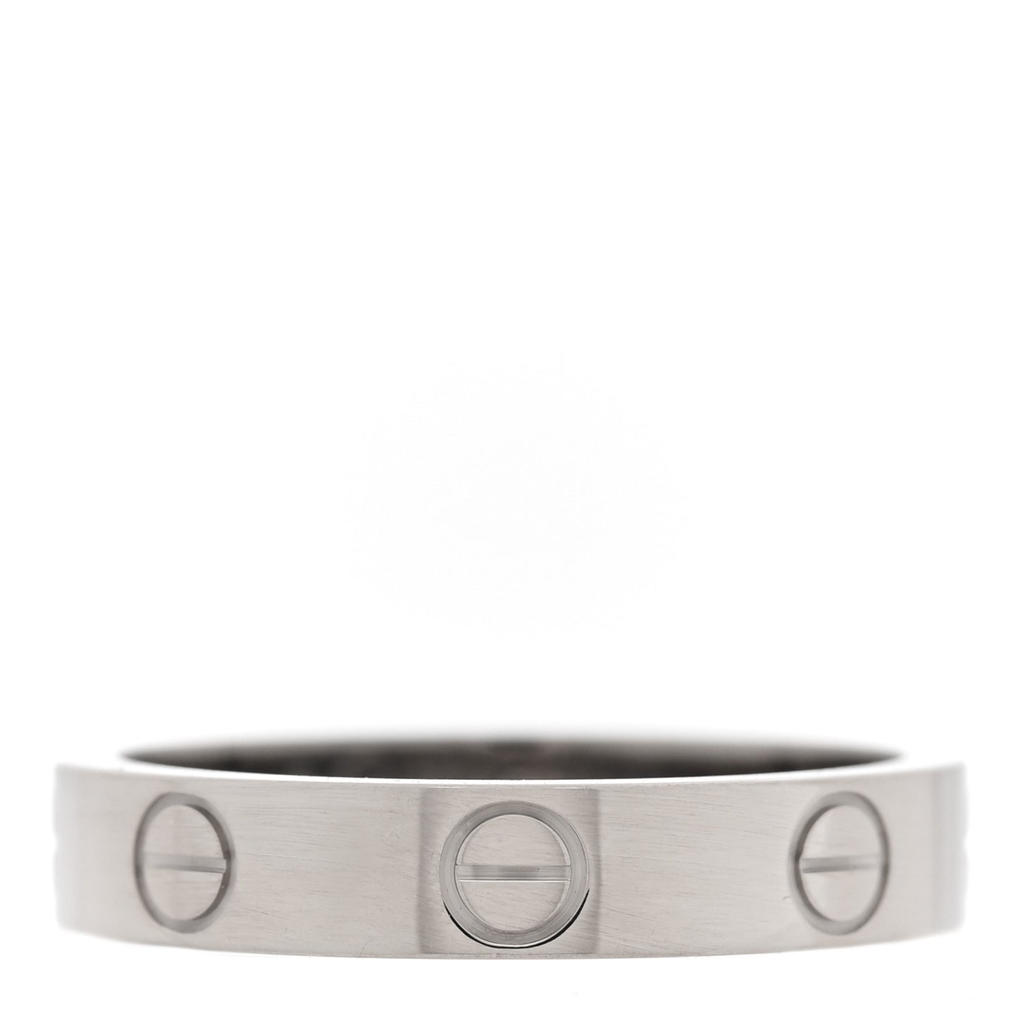 18K White Gold 3.5mm LOVE Wedding Band Ring 50 5.25