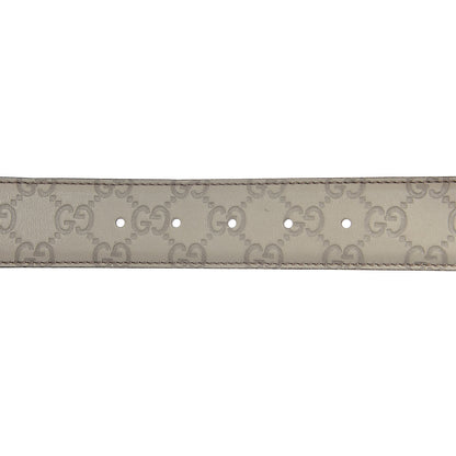 Gucci Guccissima Interlocking G Belt 70 28 Off White 5 of 6