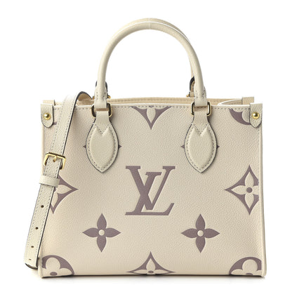 Louis Vuitton Empreinte Monogram Giant Onthego PM Creme Bois De Rose 1 of 10