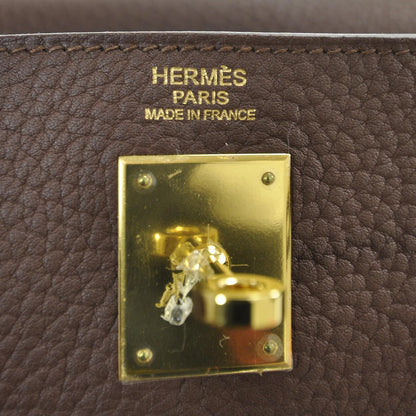 Hermes Taurillon Clemence Kelly 32 Havane 7 of 9