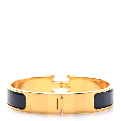 Hermes Narrow Enamel Clic Clac H Bracelet GM Bleu Biarritz 3 of 6