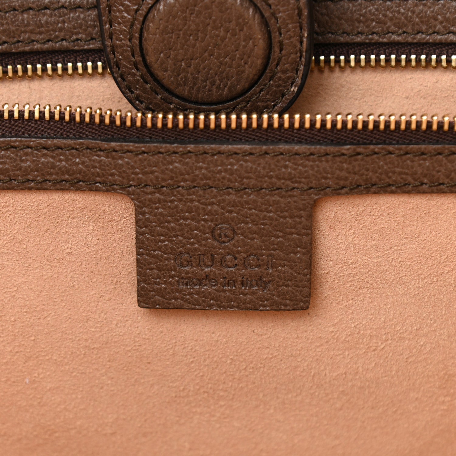 Gucci GG Supreme Monogram Textured Calfskin Web Medium Ophidia Shopping Tote Beige Ebony New Acero 6 of 11