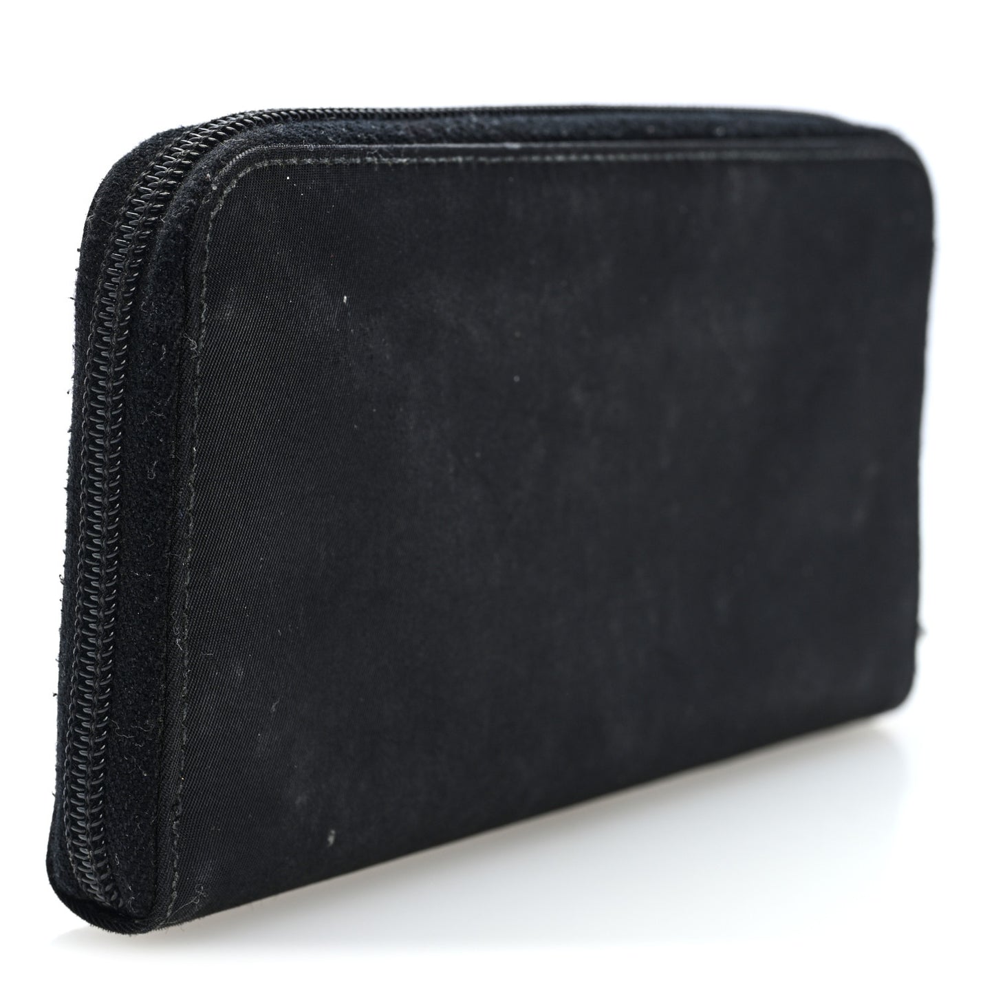 Tessuto Nylon Zip Around Wallet Black