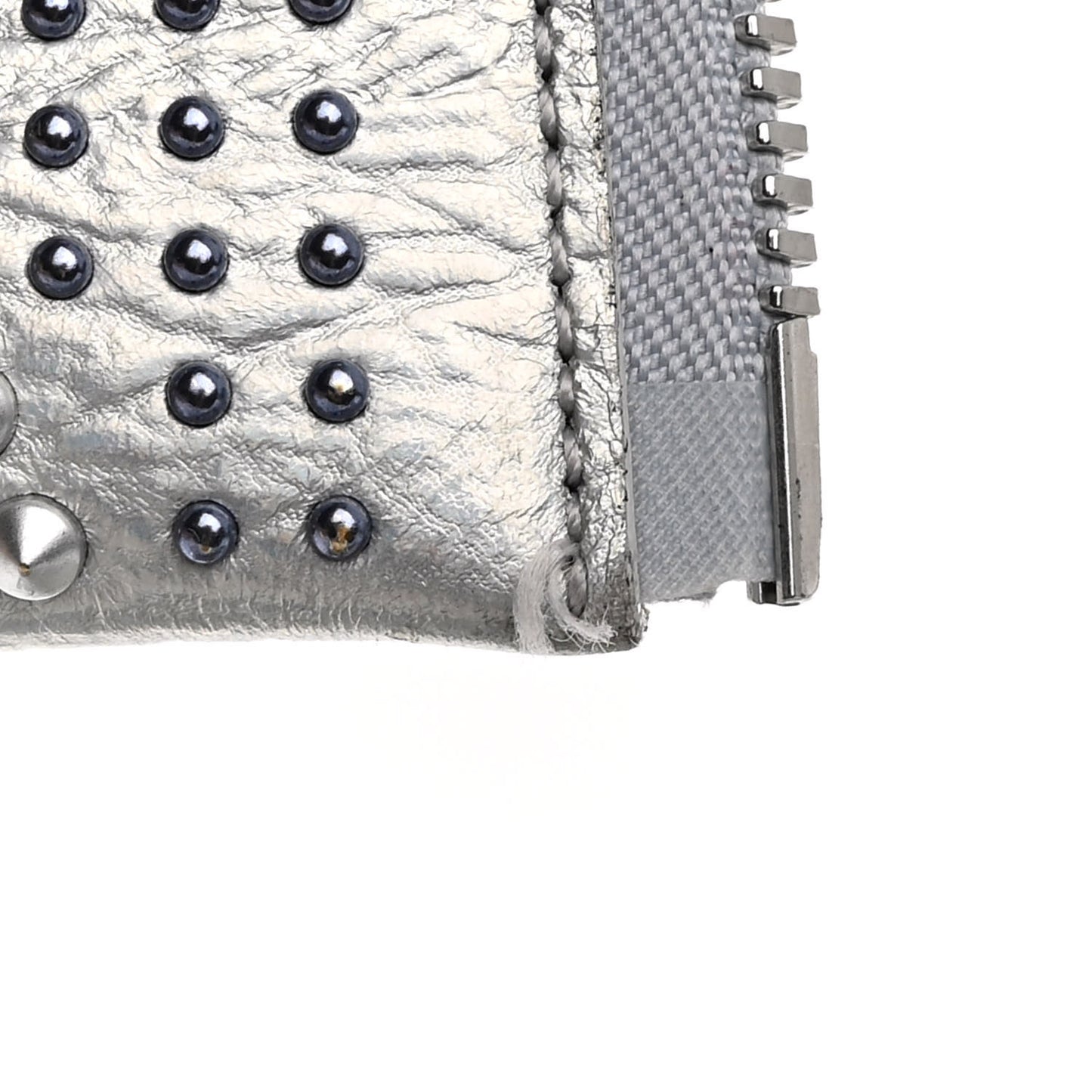 Visetos Medium Studded Stark Cyber Flash Backpack Silver