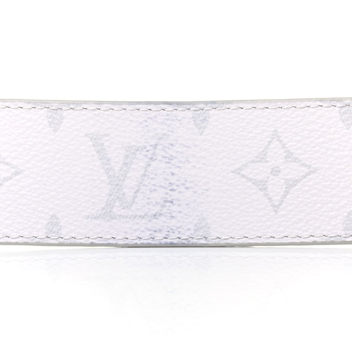 Taiga Monogram 40mm LV Initiales Belt 85 34 White