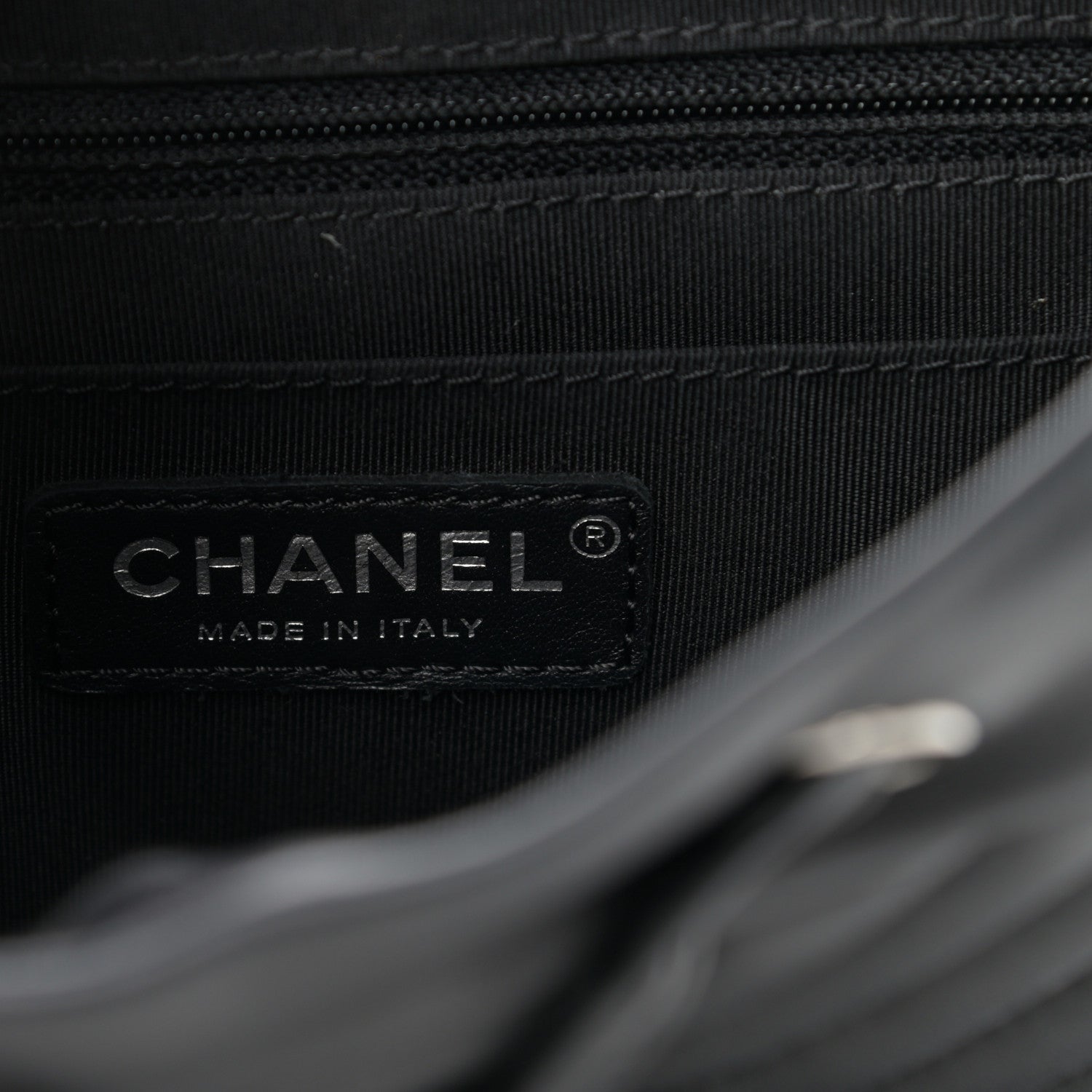 Chanel Calfskin Chevron Quilted Small Urban Spirit Backpack Black 6 of 12