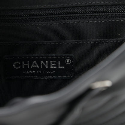 Chanel Calfskin Chevron Quilted Small Urban Spirit Backpack Black 6 of 12