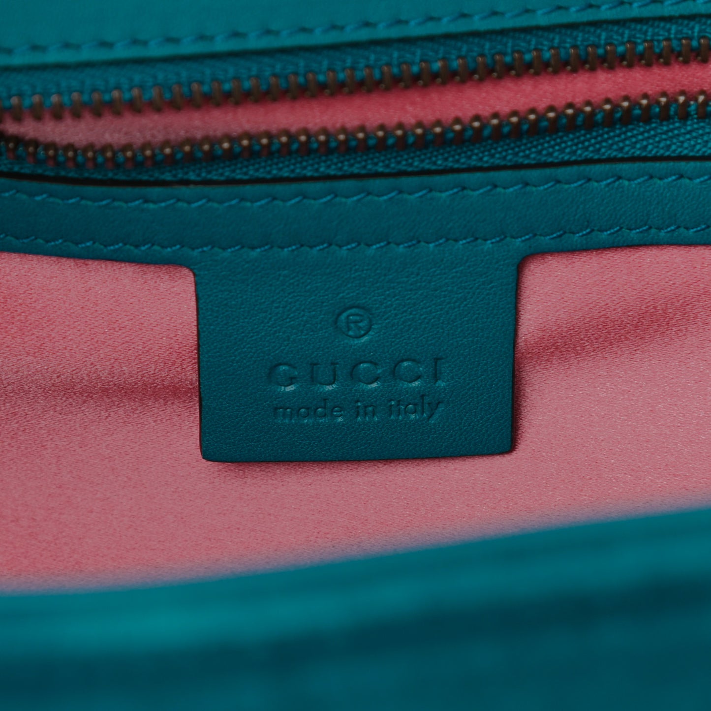 Velvet Matelasse Small GG Marmont Shoulder Bag Pavone Cyan