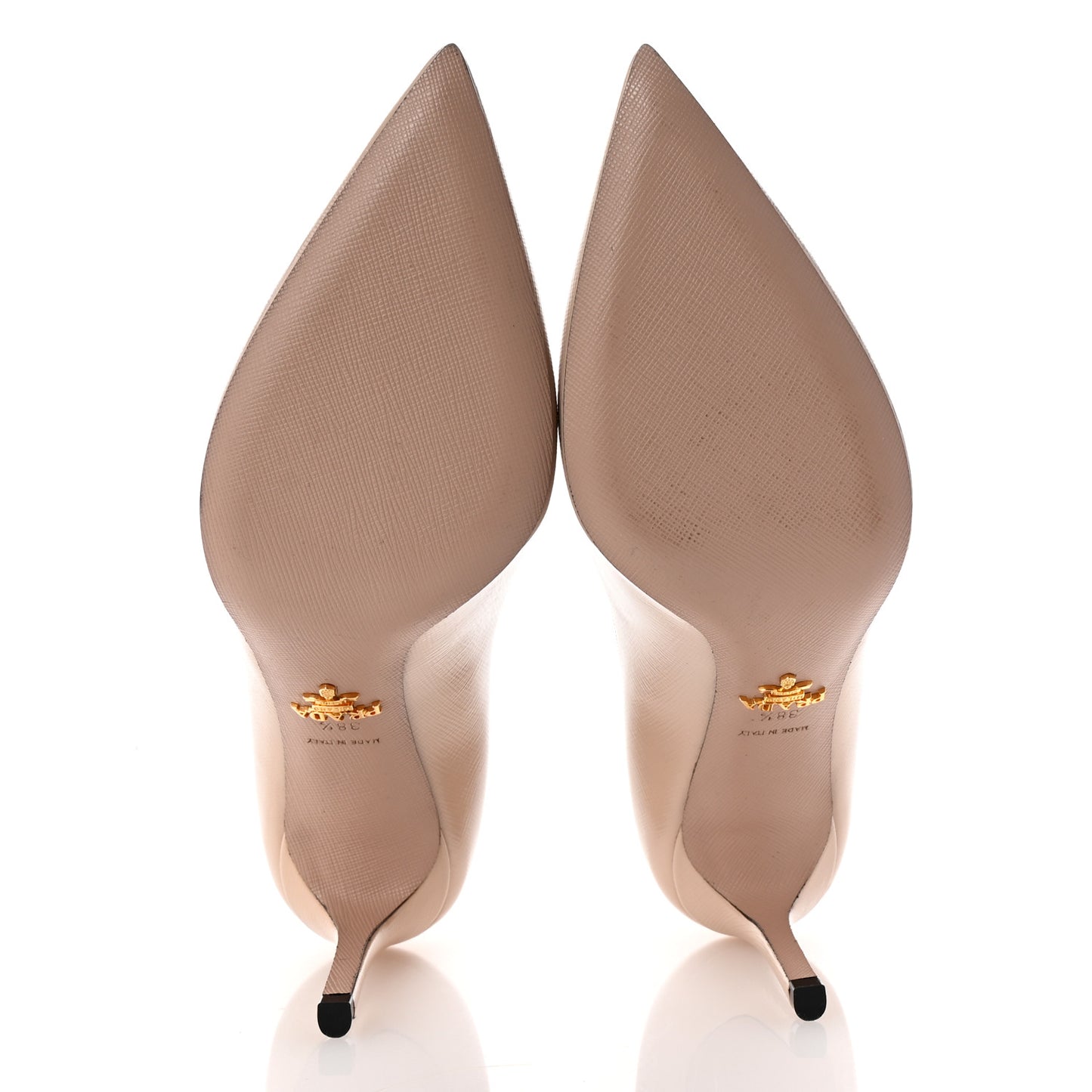 Saffiano Patent Pumps 38.5 Cipria