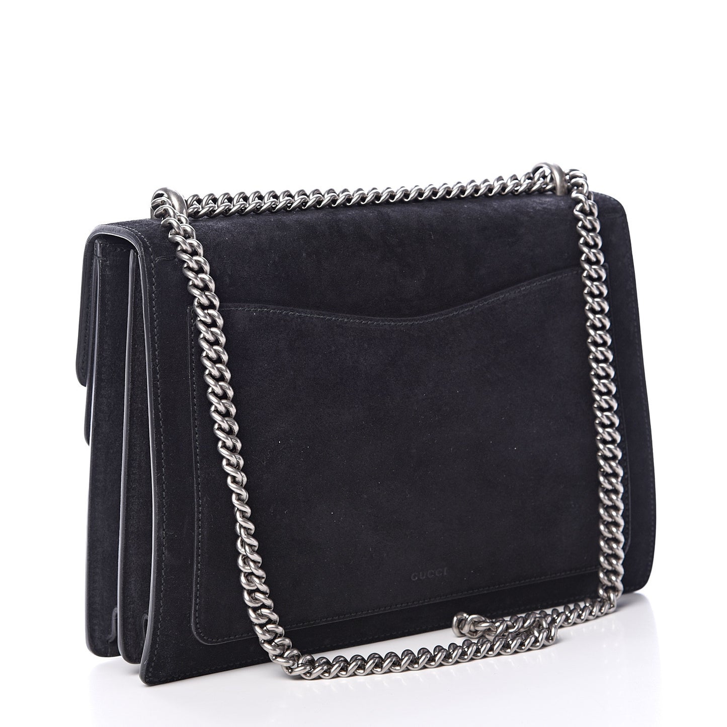Suede Medium Dionysus Shoulder Bag Black