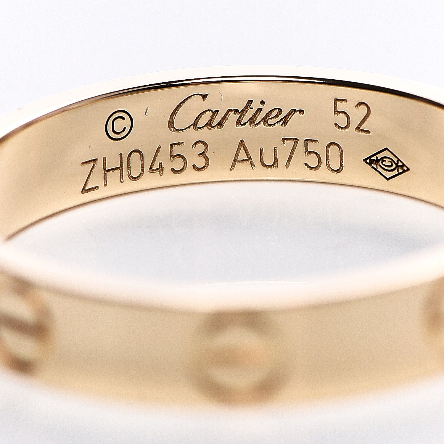 Cartier 18K Yellow Gold 3.5mm LOVE Wedding Band Ring 52 6 3 of 4