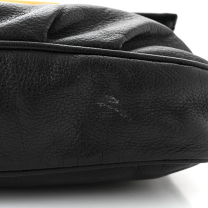 Fendi Vitello Flamingo Fendista Pouchette Crossbody Black 12 of 12