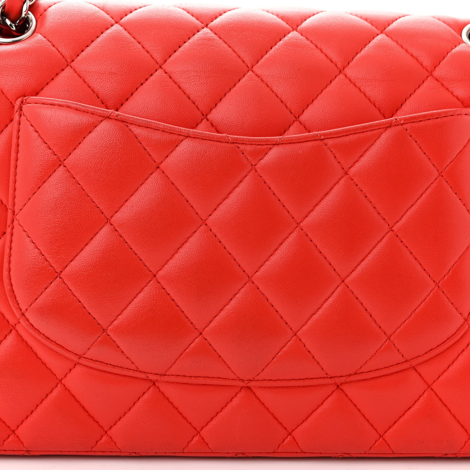 Chanel Lambskin Quilted Medium Double Flap Red 13 of 13