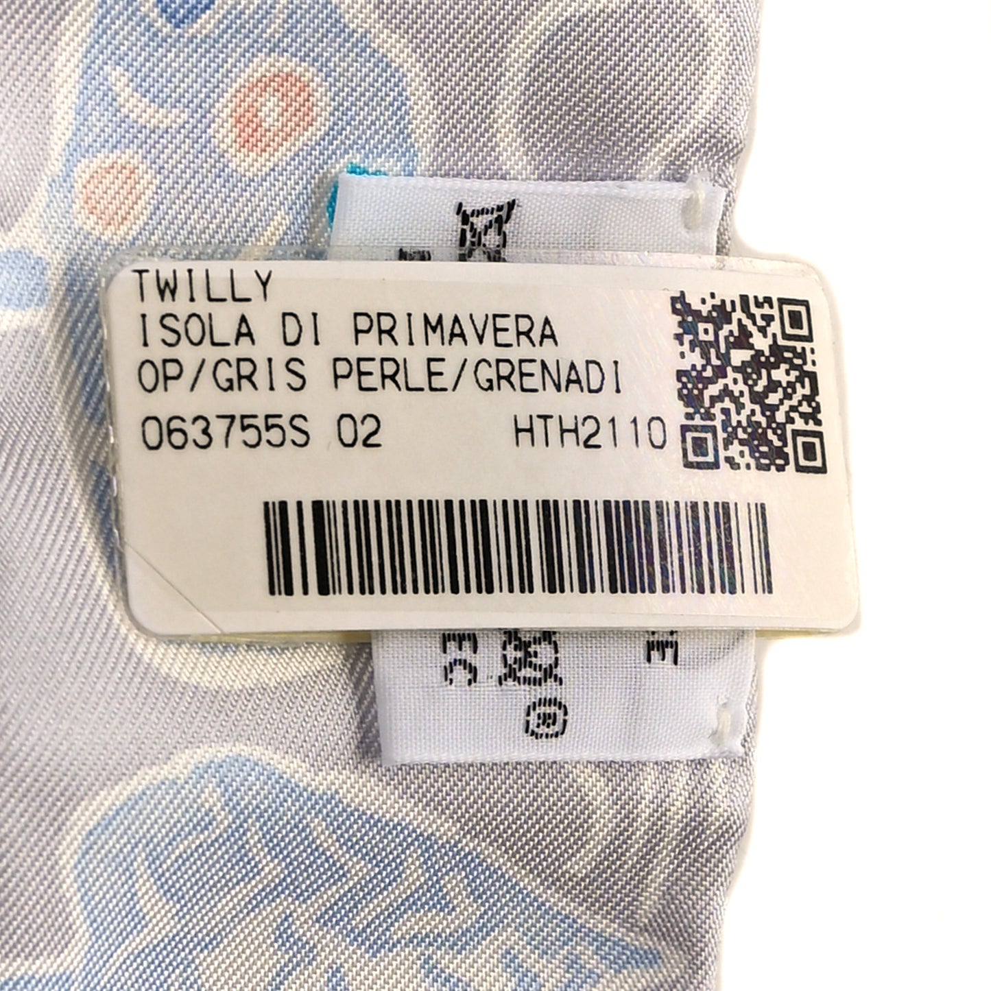 Silk Isola Di Primavera Twilly Gris Perle Grenadine