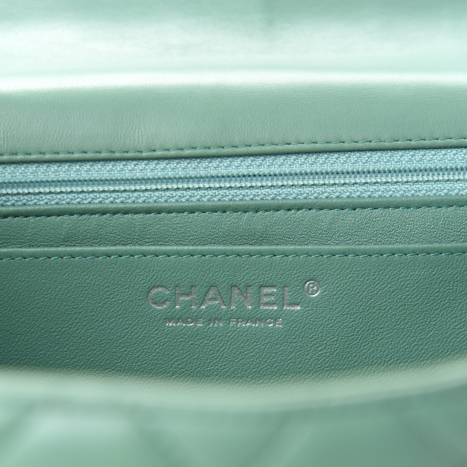 Chanel Lambskin Quilted Maxi Single Flap Green 8 of 11