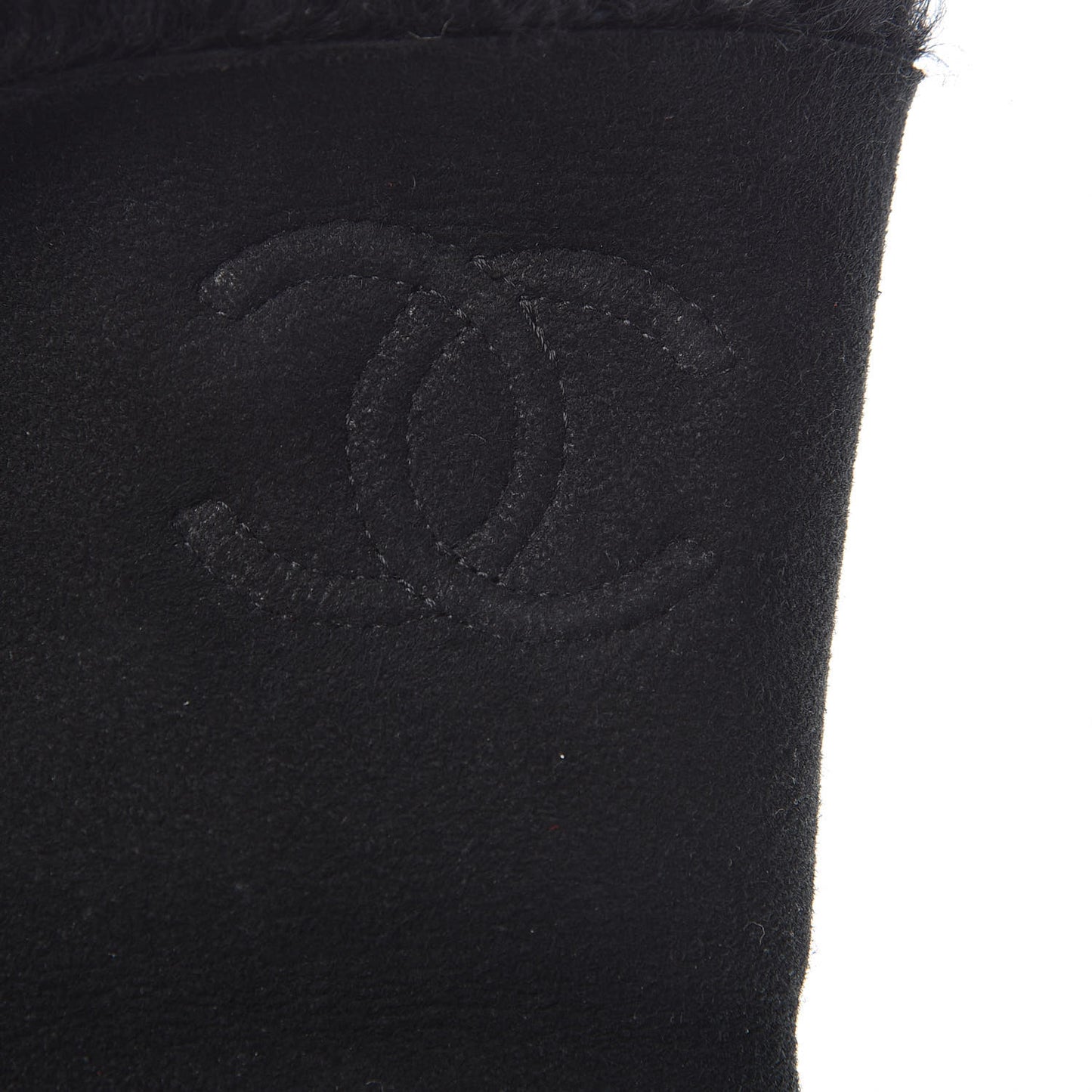 Shearling Suede CC Boots 41 Black
