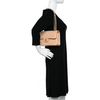 Chanel Caviar Quilted Small Double Flap Beige 2 of 12