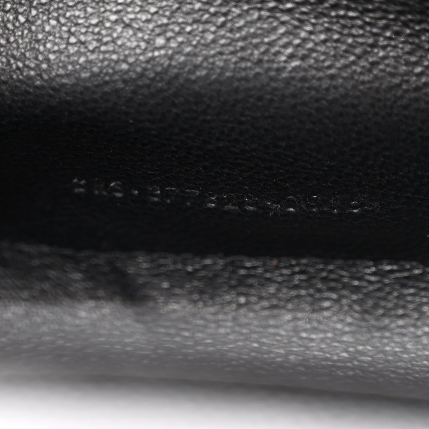 Grain De Poudre Matelasse Chevron Monogram Chain Wallet Black