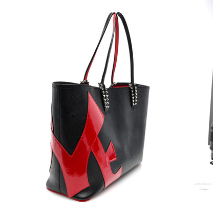 Christian Louboutin Calfskin Cabata Love Empire Paris Tote Black 4 of 10
