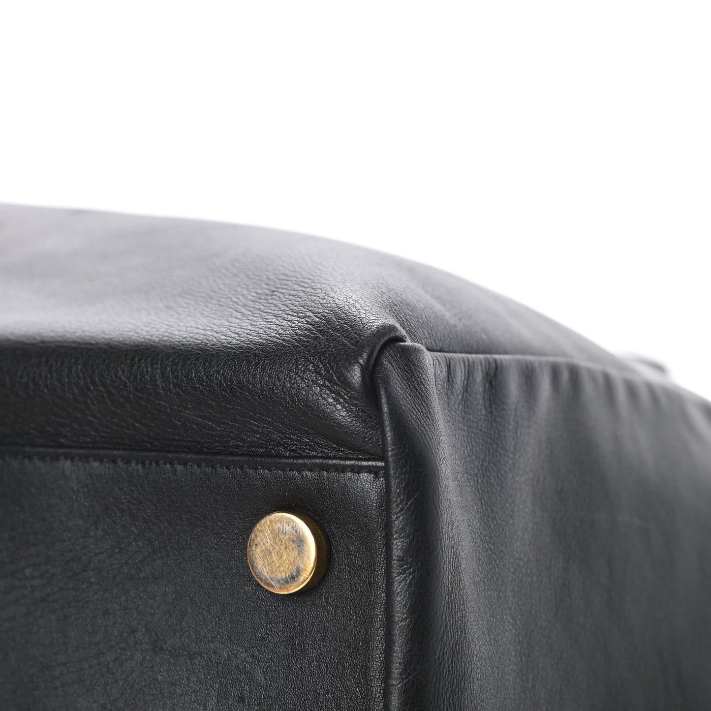 Calfskin Suede Reversible East West Shopper Tote Black