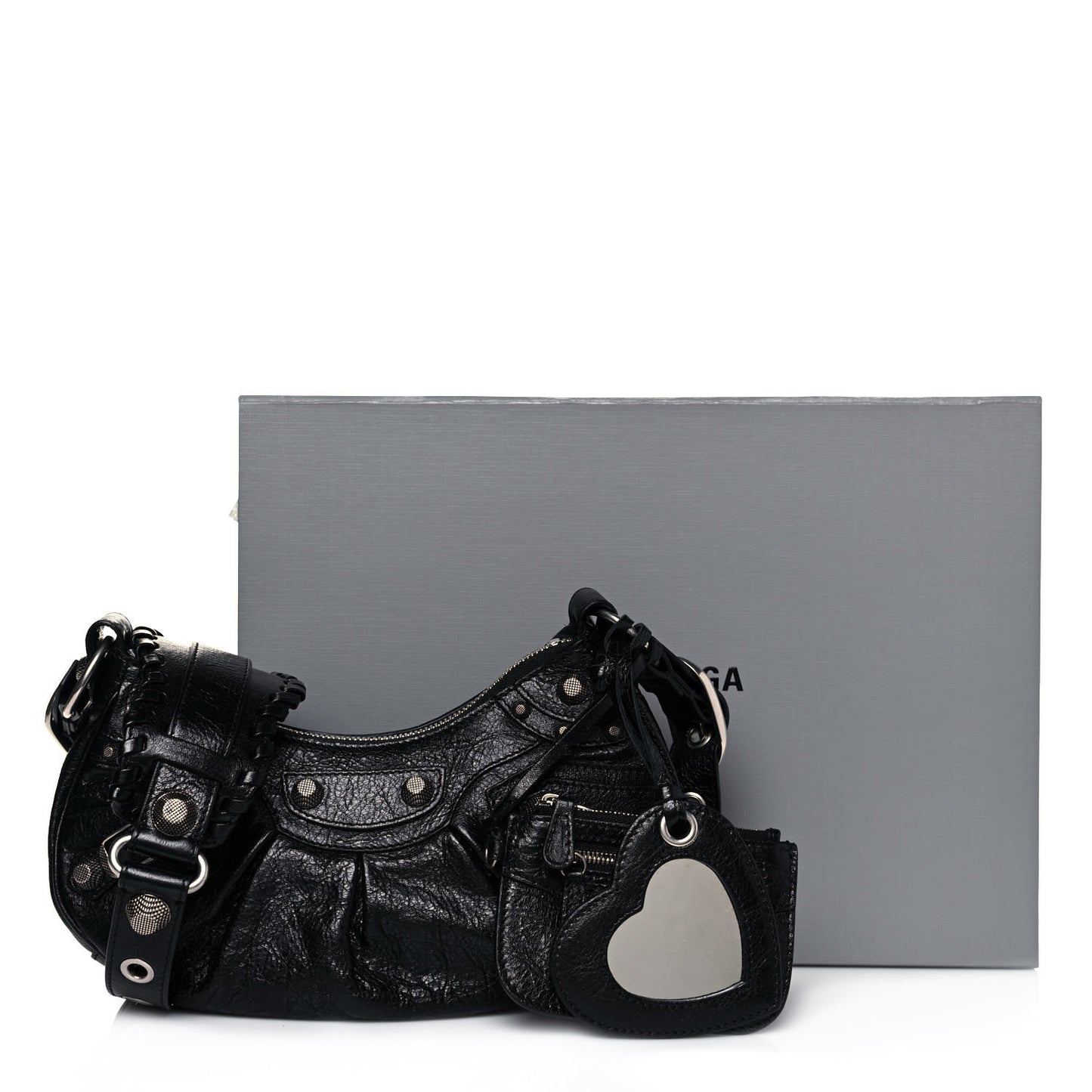 Agneau Arena Le Cagole Shoulder Bag XS Black