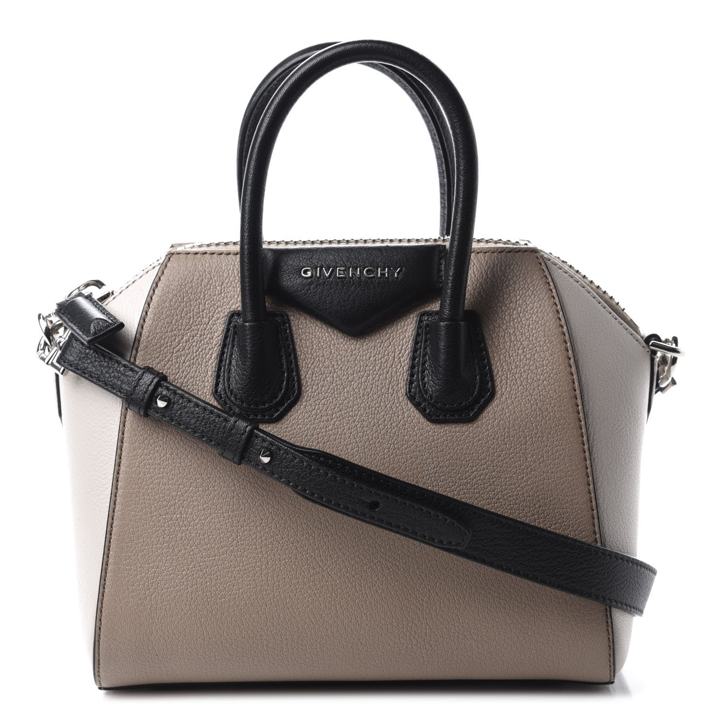Givenchy Sugar Goatskin Mini Tri-Color Antigona Linen 1 of 13