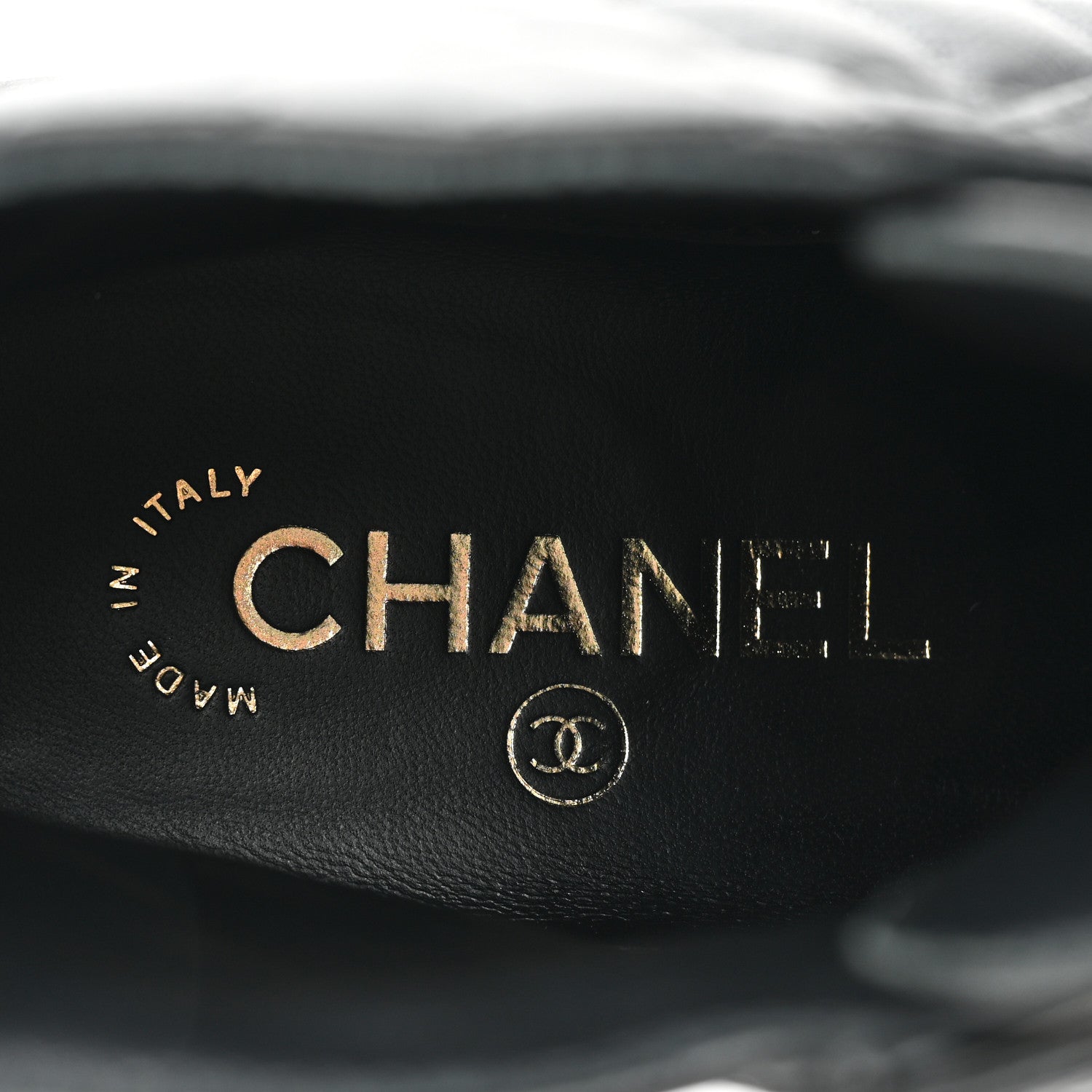 Chanel Lambskin Calfskin Quilted Lace Up Combat Boots 36 Black 7 of 8