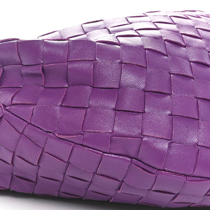 Bottega Veneta Nappa Intrecciato Teen Jodie Hobo Eggplant 9 of 10