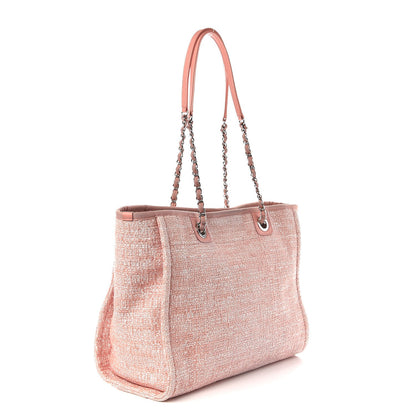 Chanel Canvas Deauville Small Tote Pink 3 of 14