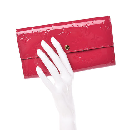 Louis Vuitton Vernis Sarah Wallet Rose Indien 2 of 9