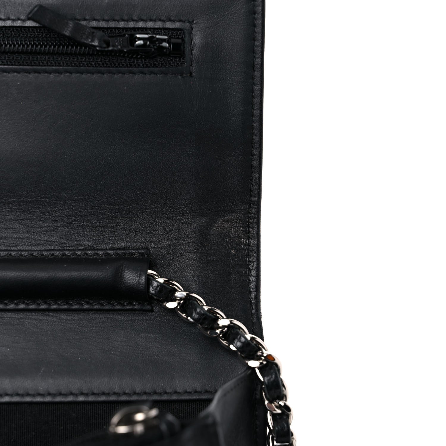Chanel Caviar Timeless CC Wallet On Chain WOC Black 17 of 17
