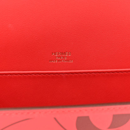 Hermes Swift Printed Eperon d'Or Mini Sac Roulis Rouge De Coeur Bleu Frida Rouge H 6 of 13