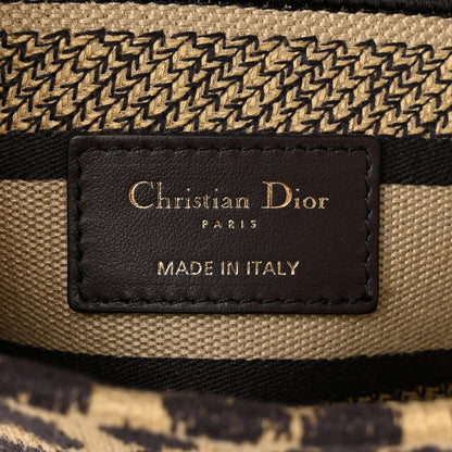 Christian Dior Canvas Medium Mizza Embroidered Lady D-Lite Beige Multicolor 6 of 10