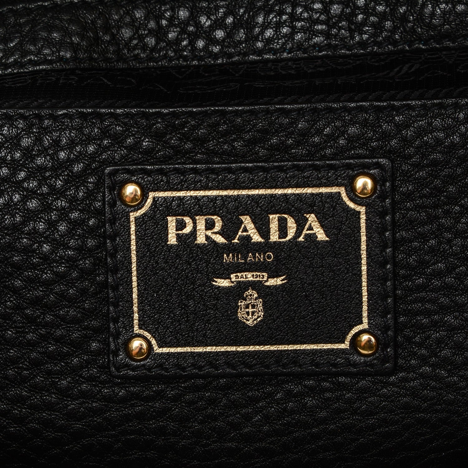 Prada Vitello Daino Tote Nero Black 6 of 6