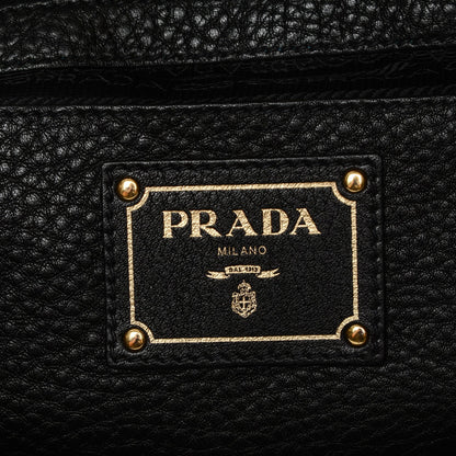 Prada Vitello Daino Tote Nero Black 6 of 6