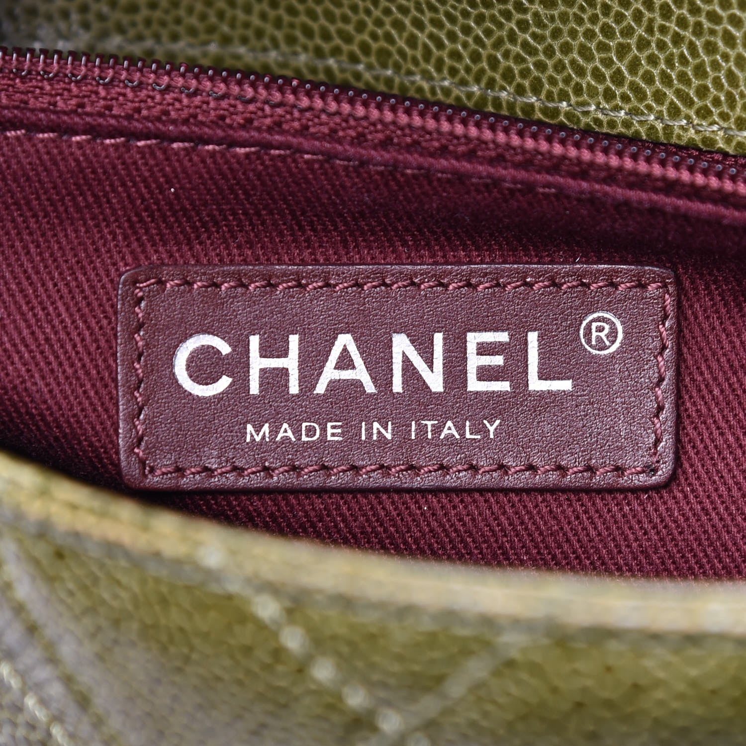 Chanel Crumpled Grained Calfskin Medium CC Crave Flap Green 7 of 12