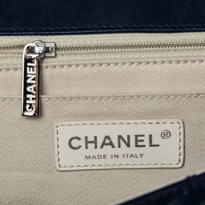 Chanel Vinyl Quilted In The Business Flap Navy Blue 6 of 13