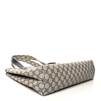 Gucci GG Plus Monogram Medium Signature Web Loop Tote Navy 4 of 9