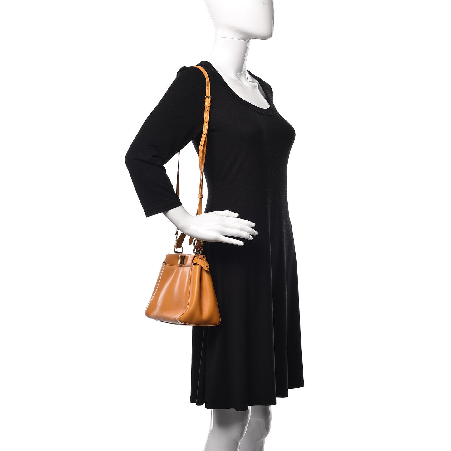 Nappa Mini Peekaboo Iconic Satchel Giallo Syrup