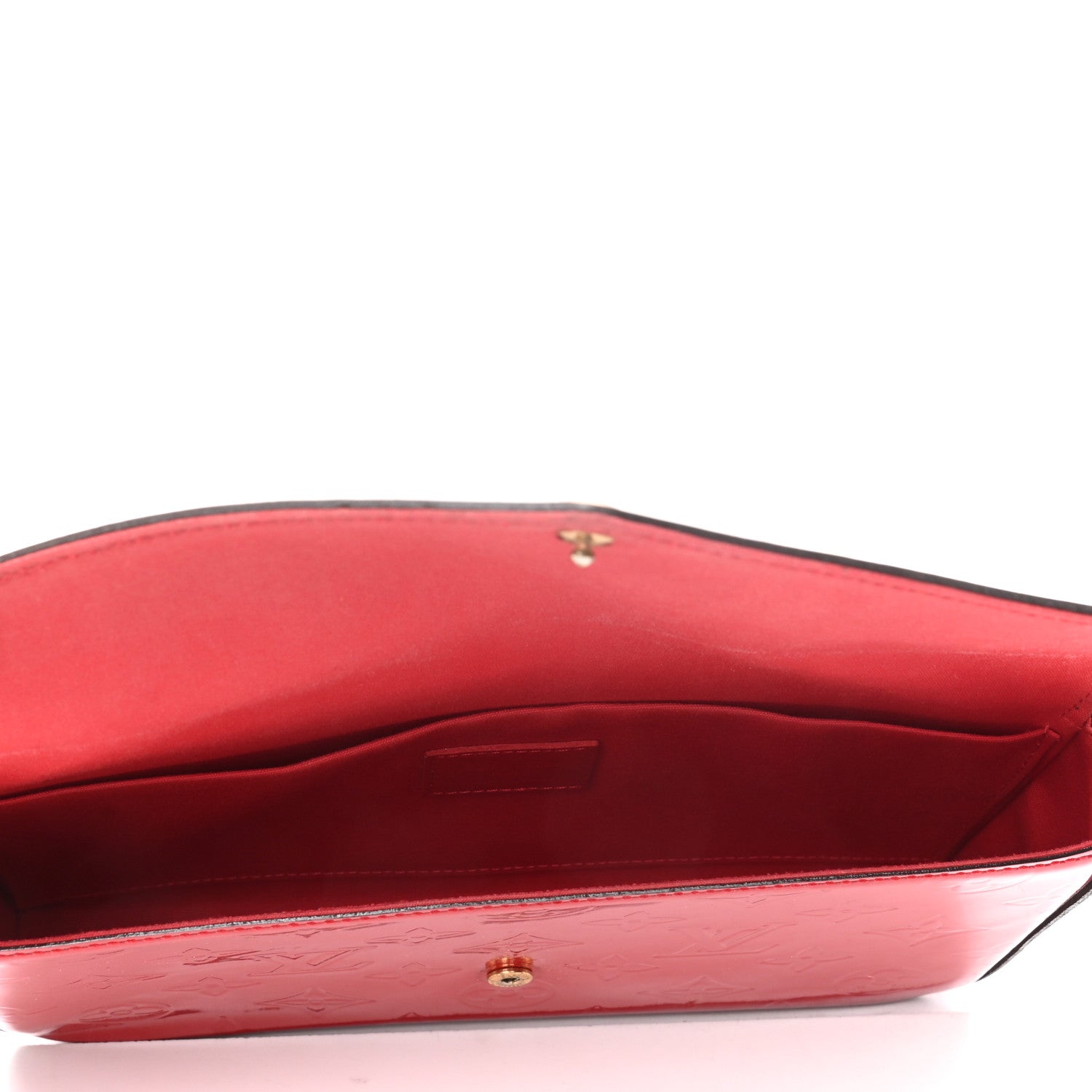 Louis Vuitton Vernis Felicie Pochette Chain Wallet Cherry 4 of 7