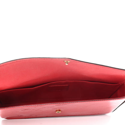 Louis Vuitton Vernis Felicie Pochette Chain Wallet Cherry 4 of 7