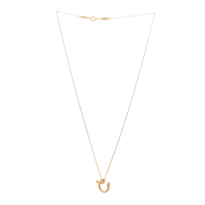 Tiffany 18K Rose Gold Elsa Peretti Mini Alphabet C Pendant 3 of 5