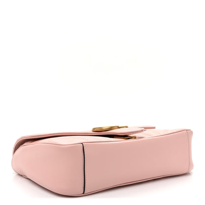 Gucci Calfskin Matelasse Small GG Marmont Shoulder Bag  Perfect Pink 4 of 10