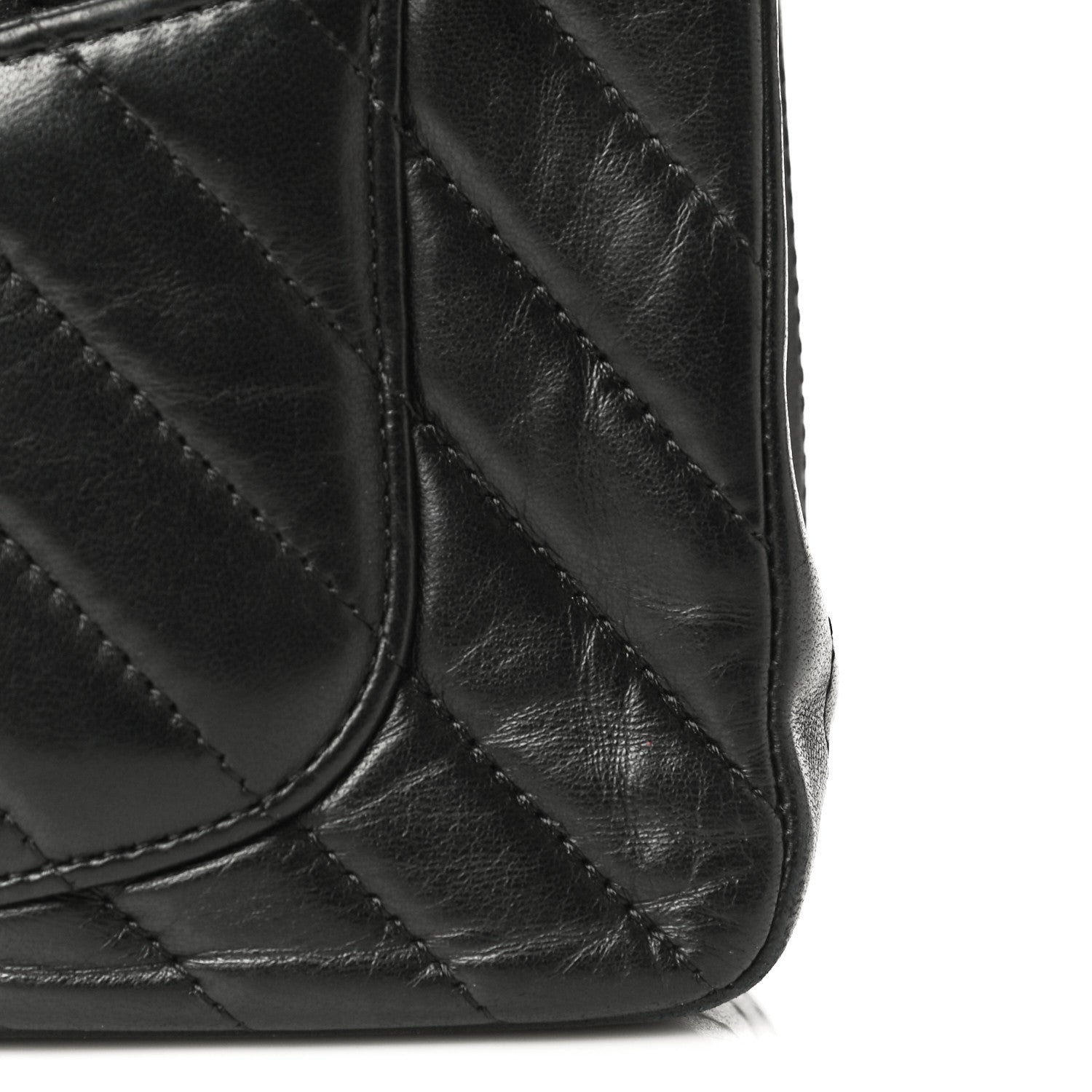 Chanel Lambskin Chevron Quilted Mini Rectangular Flap So Black 27 of 29
